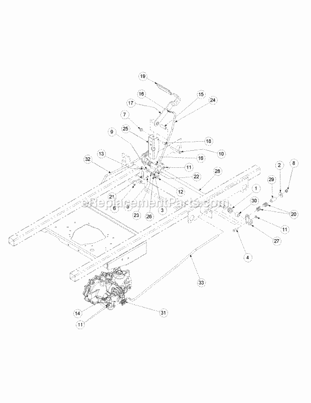 Brake Assembly Diagram and Parts List for M50-KHS 53BB5BBP750-23HP-OHV Cub Cadet Lawn Tractor